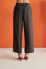Black Cosmos Straight Pants