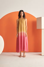 Lara Amber Rose Ombre Halter Dress