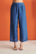 Blue Cosmos Straight Pants
