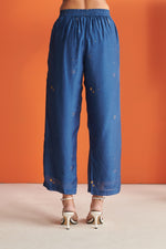 Blue Cosmos Straight Pants