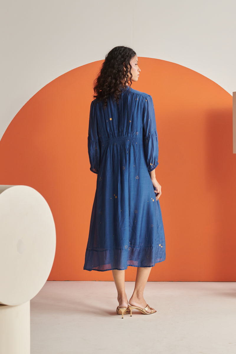 Aura Blue Cosmos Dress