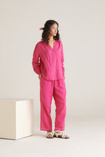 Bloom Magenta Straight Fit Top