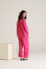 Bloom Magenta Straight Fit Top