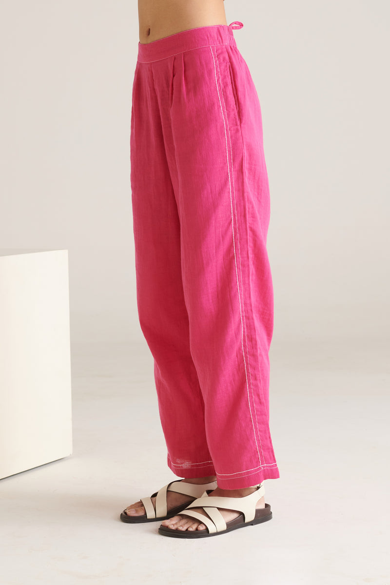 Glide Pink Straight Pants