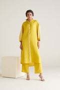 Celina Yellow Green Relaxed Fit Kurta