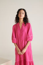 RHYS Bright Pink Balloon Sleeve Dress