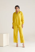 Glide Yellow Green Straight Pants