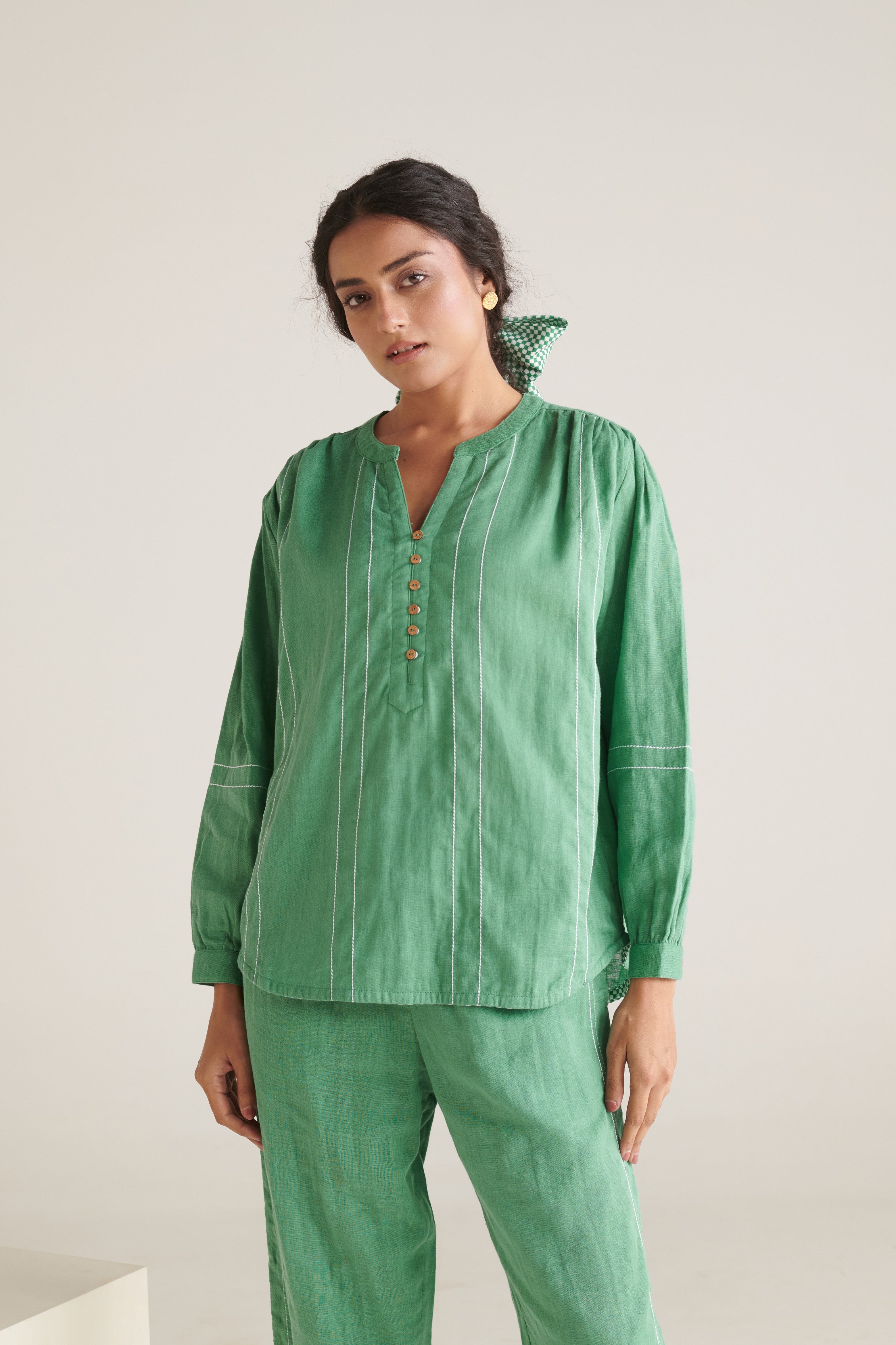 Bloom Jade Straight Fit Top