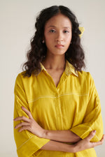Arlo Yellow Green Boxy Short Shirt