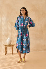 Capri Blue Rounded Hem Dress