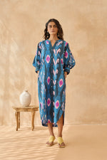 Capri Blue Rounded Hem Dress