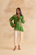 Meher Green Bell Sleeve Tunic