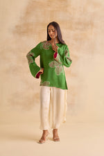 Meher Green Bell Sleeve Tunic