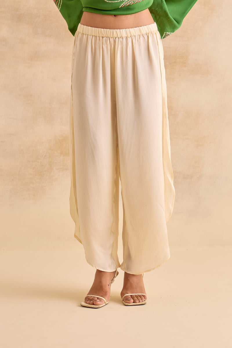 Creme Drape Pants