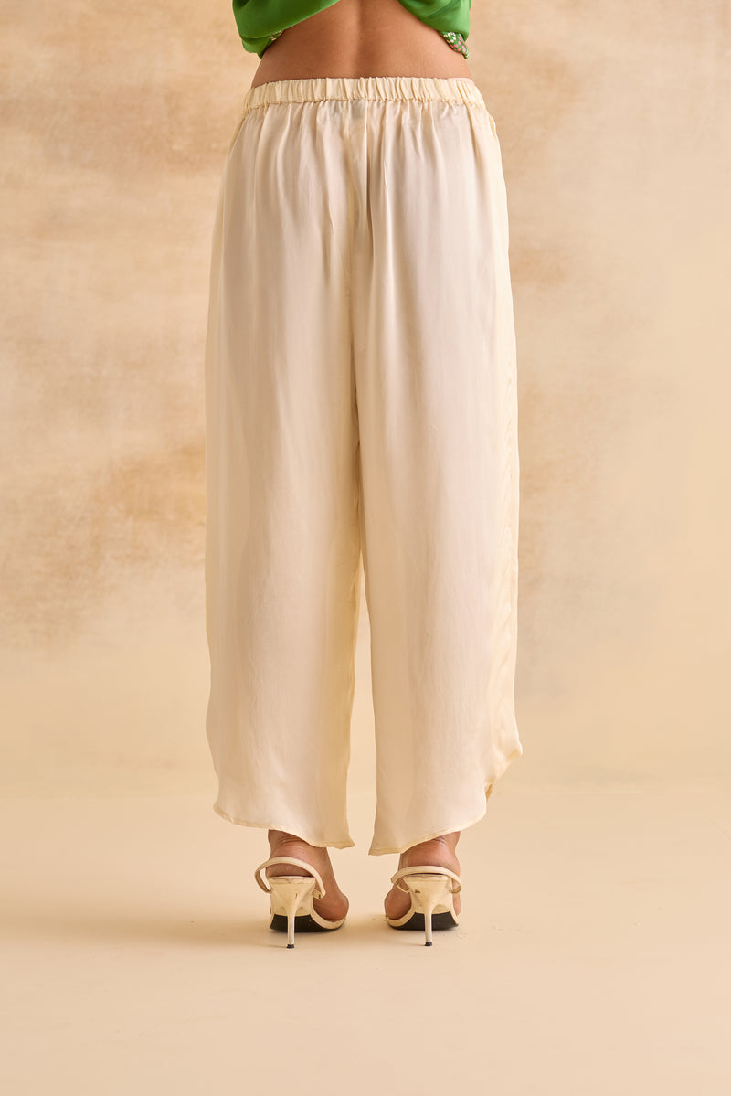 Creme Drape Pants