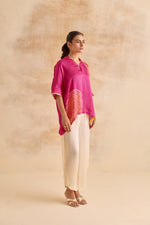 Rosalie Fuchsia Kaftan Top