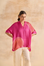 Rosalie Fuchsia Kaftan Top