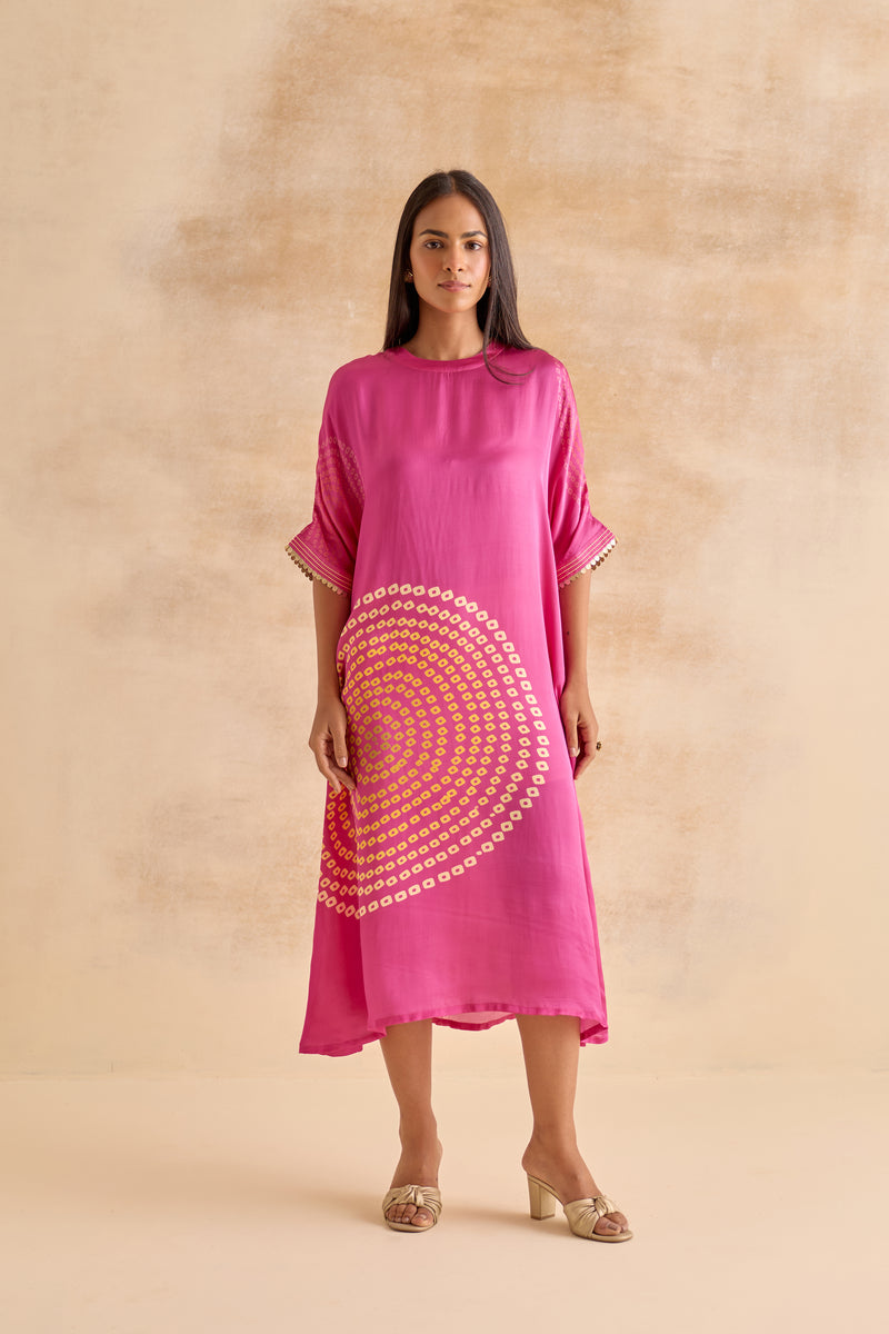 Hazel Fuchsia Kaftan Dress