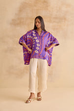 Rosalie Purple Kaftan Top
