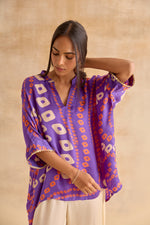 Rosalie Purple Kaftan Top