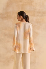 Meher Ivory Bell Sleeve Tunic