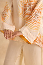 Meher Ivory Bell Sleeve Tunic