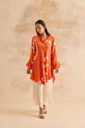 Sylvie Orange Bandhej Tunic