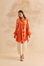 Sylvie Orange Bandhej Tunic