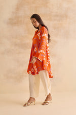 Sylvie Orange Bandhej Tunic