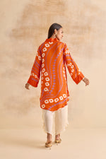 Sylvie Orange Bandhej Tunic
