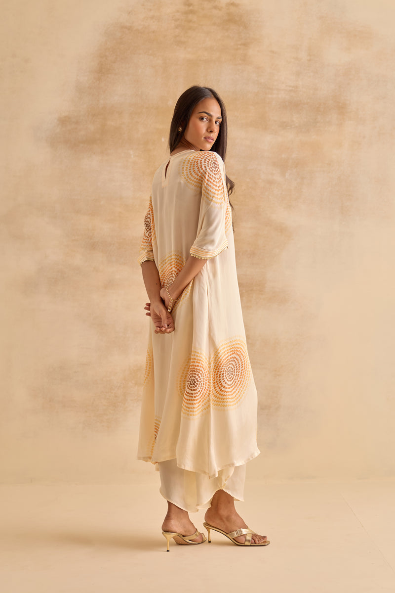 Hazel Ivory Kaftan Dress