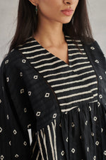 Luna Black Printed Top