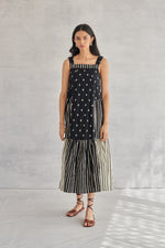 Zuri Black & White Strappy Dress