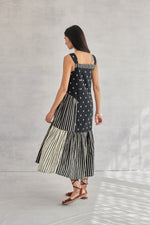 Zuri Black & White Strappy Dress