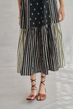 Zuri Black & White Strappy Dress