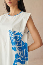Miami White Short Boxy Fit Dress