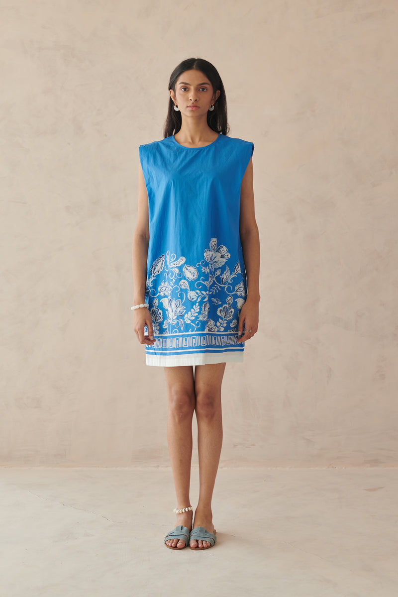 Miami Blue Short Boxy Fit Dress – Roho