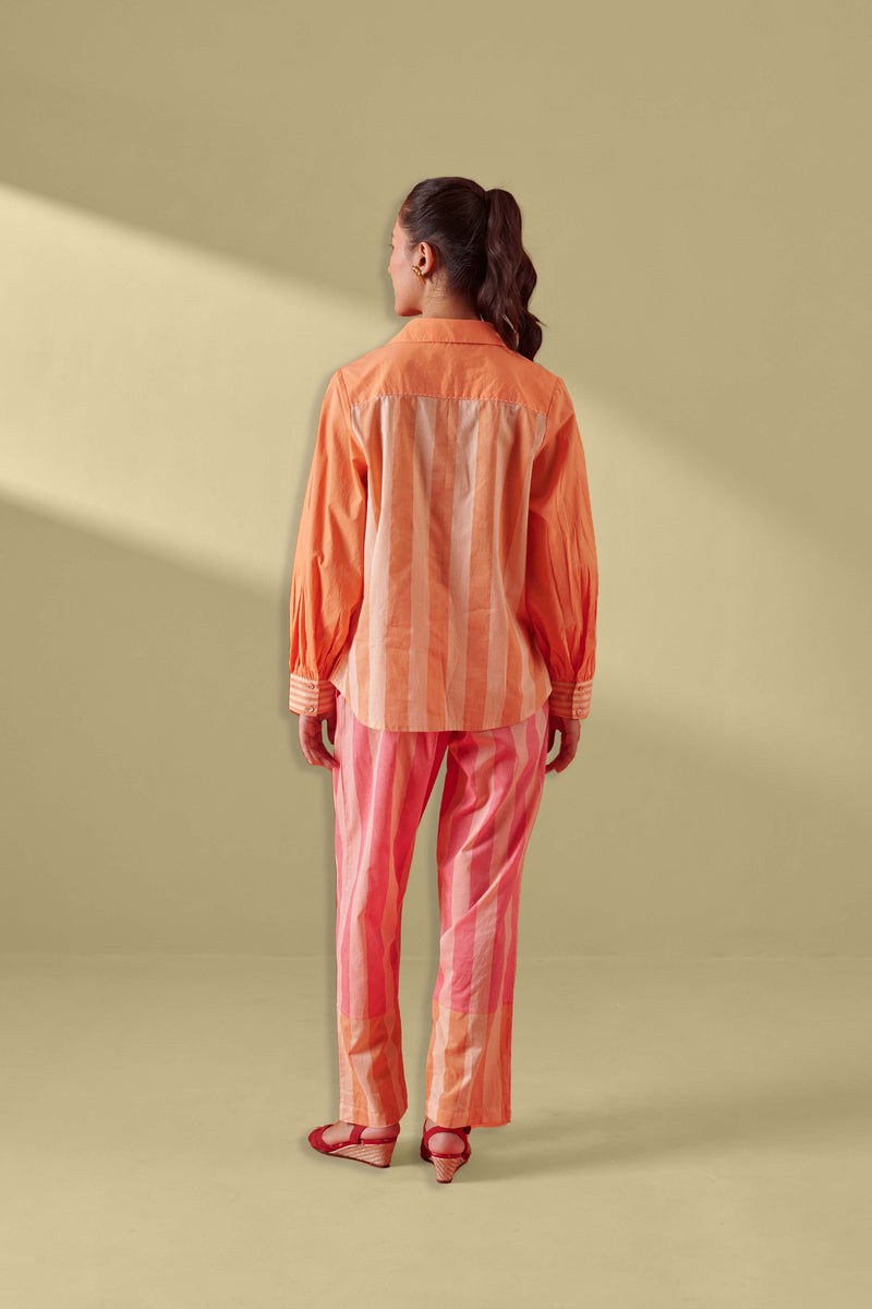 Vivia Soft Peach Relaxed Fit Shirt