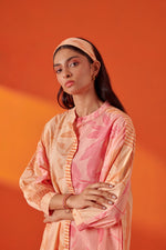 Celina Pink Peach Shirt Style Kurta