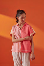 Ziva Color Blocked Boxy Fit Top