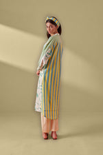 Celina Cream & Green Shirt Style Kurta