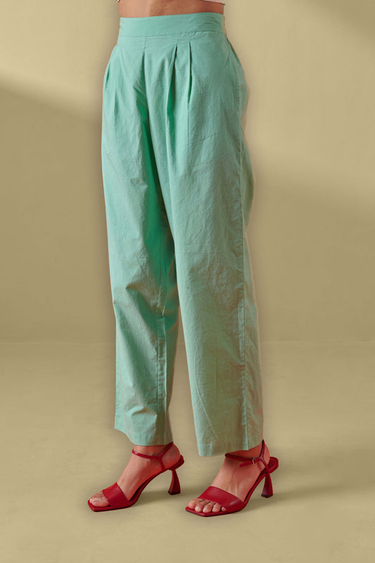 Glide Green Relaxed Fit Pants