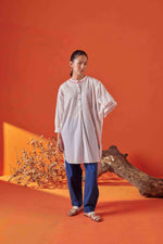 Bella White Asymmetric Tunic
