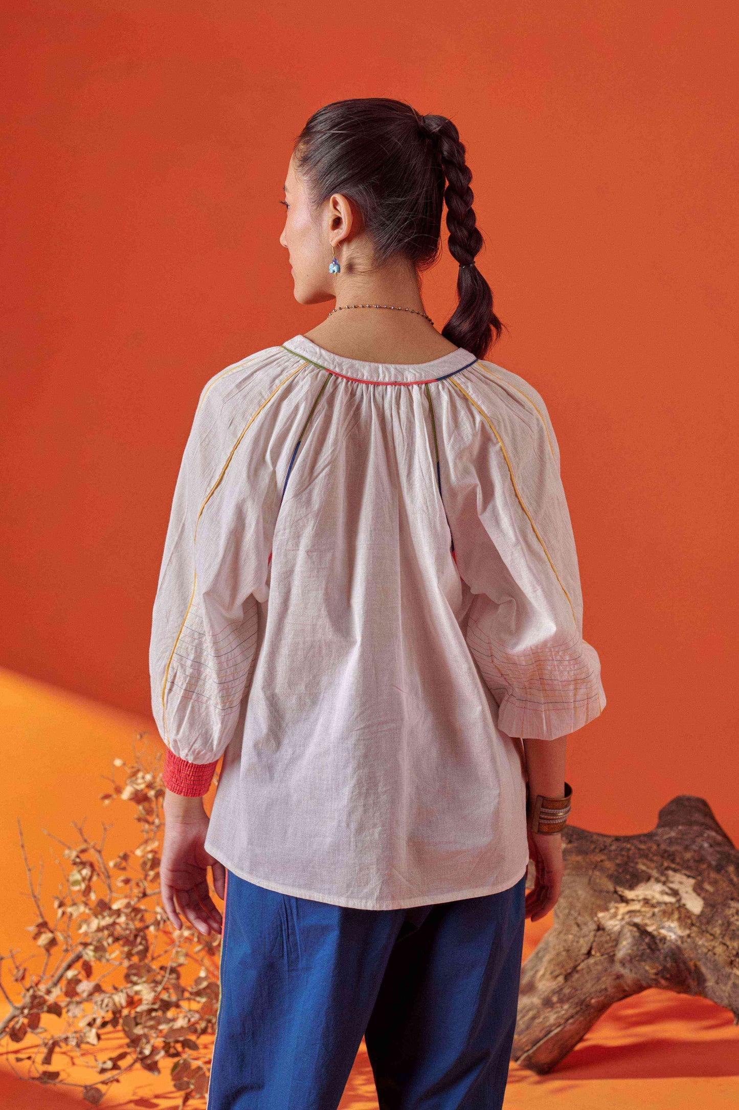 Plush White Raglan Sleeve Top
