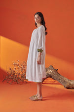 Eclat White Pintuck Dress
