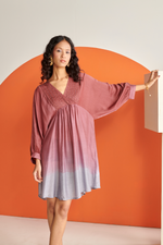 Salsa Rose Mist Ombre Short Dress