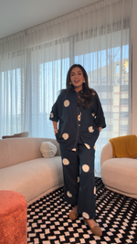 May Indigo Dot Boxy Shirt
