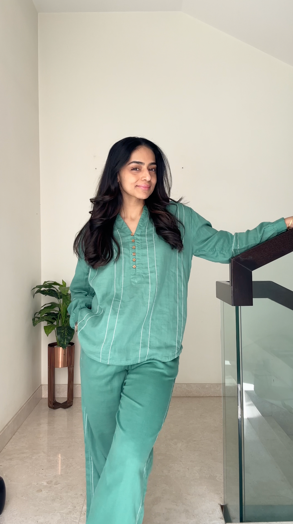 Bloom Jade Straight Fit Top