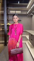 Hazel Fuchsia Kaftan Dress