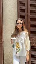 Aurelia Ivory Drop Shoulder Top